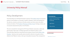 Desktop Screenshot of policy.csuci.edu