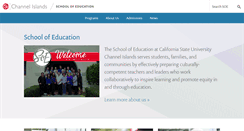 Desktop Screenshot of education.csuci.edu