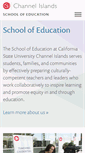 Mobile Screenshot of education.csuci.edu