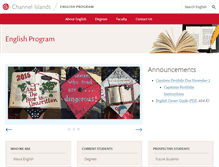 Tablet Screenshot of english.csuci.edu