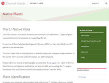 Tablet Screenshot of nativeplants.csuci.edu